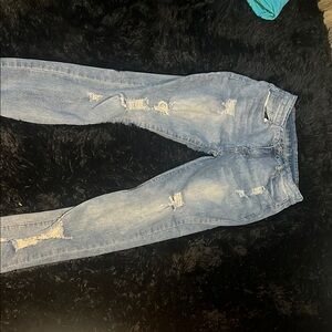 Distressed Blue Women's Jeans